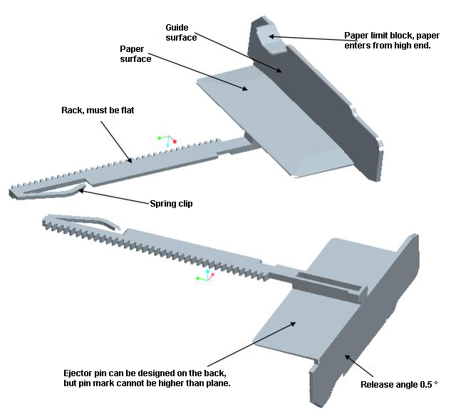 Paper conditioner injection moulding mould design points, can be used for similar product injection