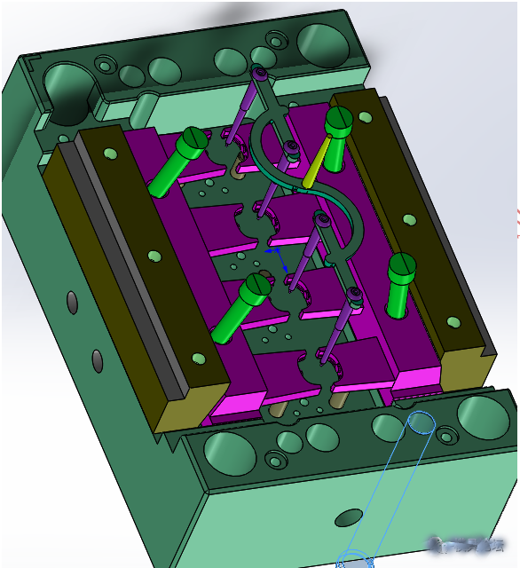 Main points of design of injection mold for automatic thread removal of air induction joint and face