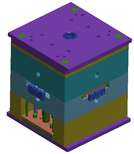 Design points of injection mold for color double-sided printer shell